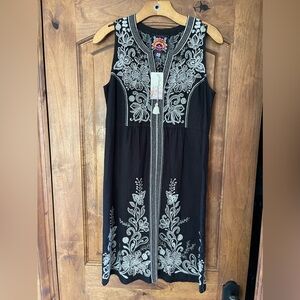 Johnny Was Jewel Tie Tank Dress XS
